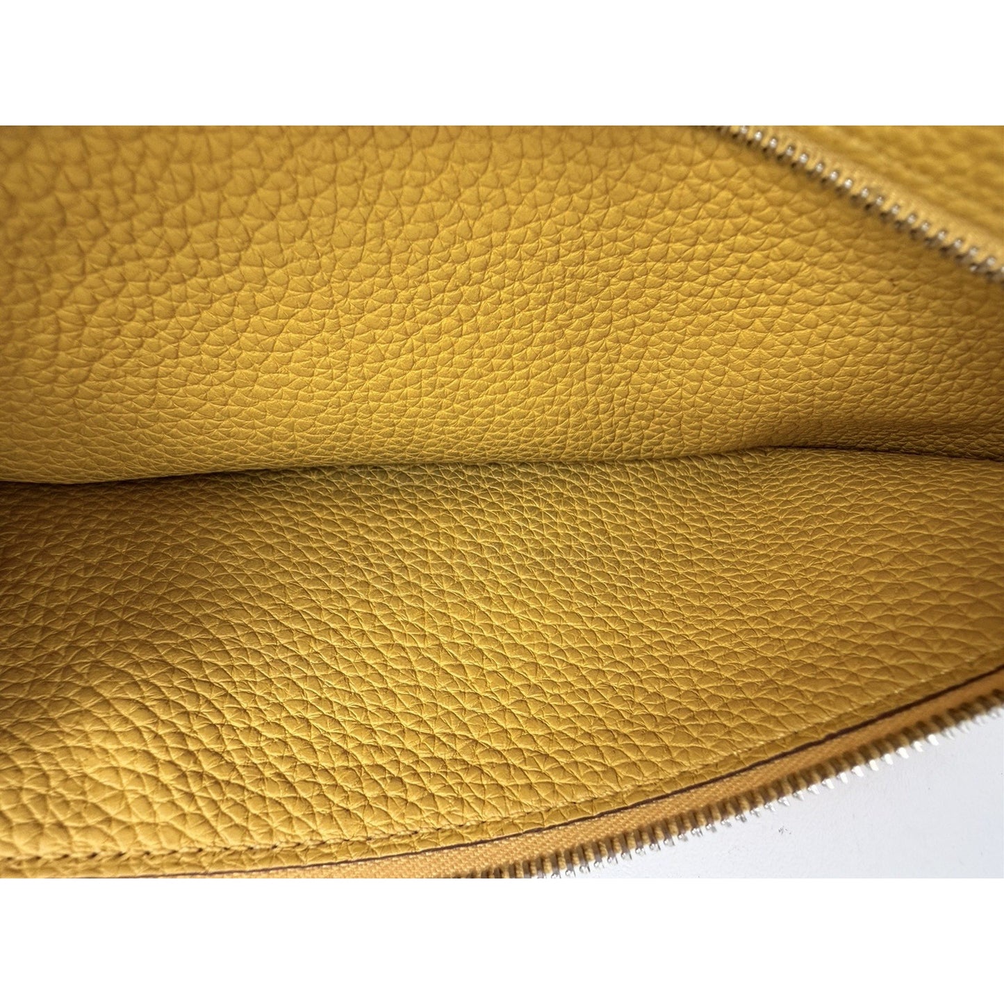 Hermes Togo Dogon Duo Wallet in Yellow Leather 2026