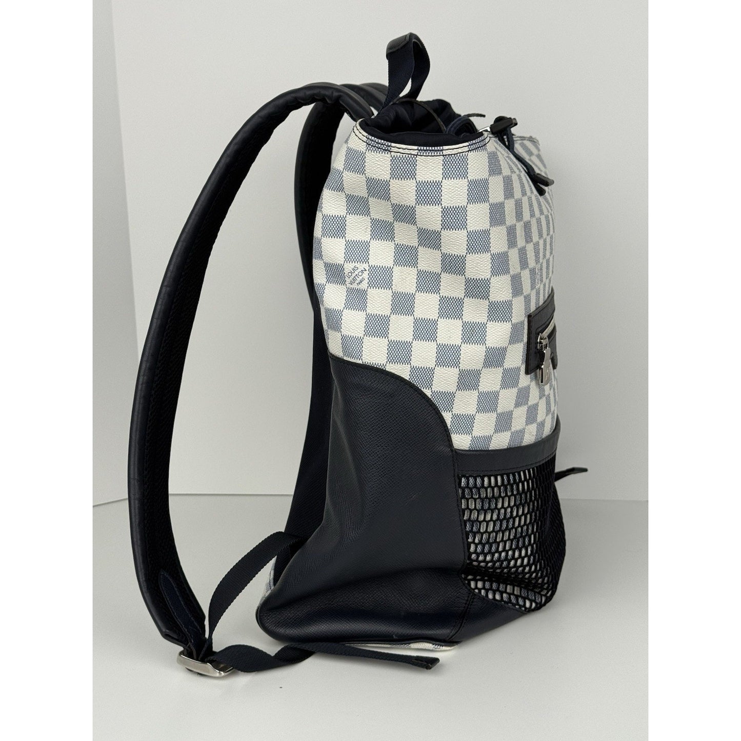 Louis Vuitton Damier Taiga Match Point Backpack White & Navy
