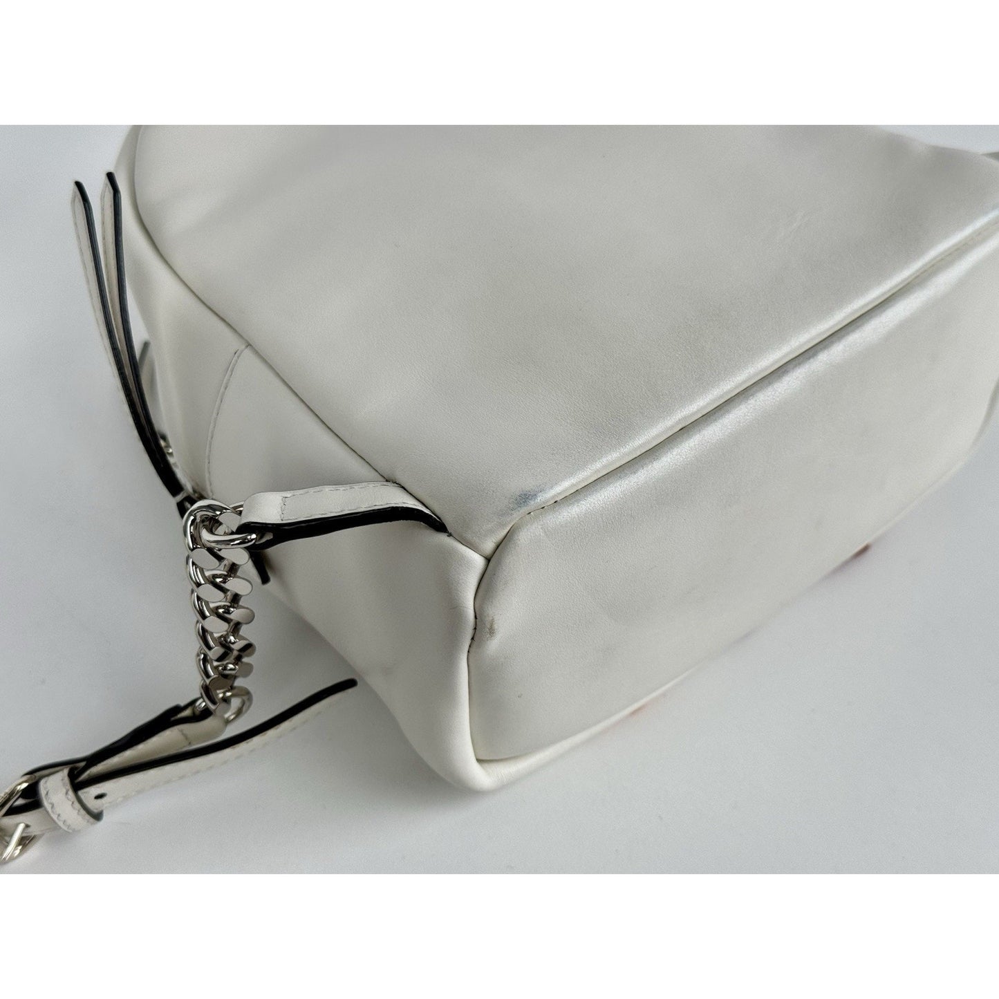 Fendi Flowerland Mini Backpack White Multicolor Leather C-6