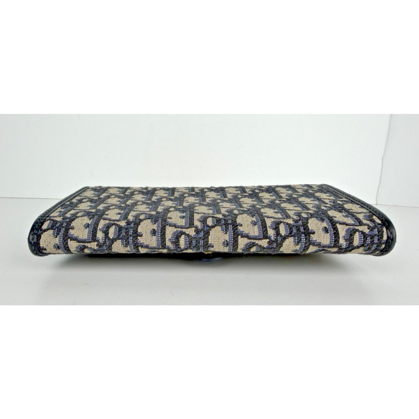 Christian Dior Oblique Jacquard Bobby East-West Chain Clutch Bag in Blue 2023 C6