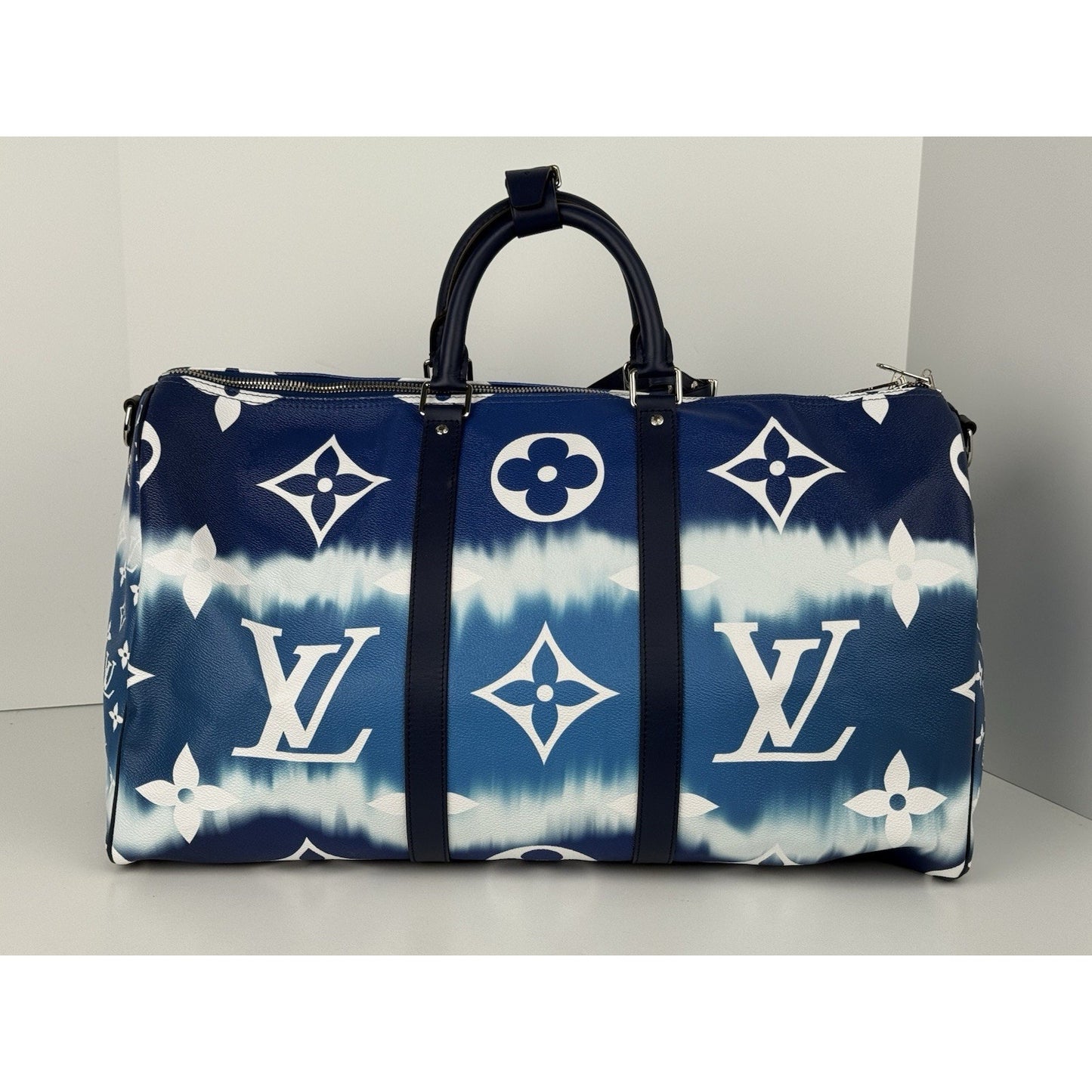 Louis Vuitton Escale Blue Keepall 50 Duffle Giant Monogram Bag