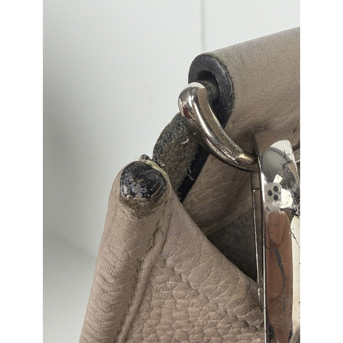 Hermes Evelyne III 29 Crossbody Bag in Taupe Clemence Leather 2010
