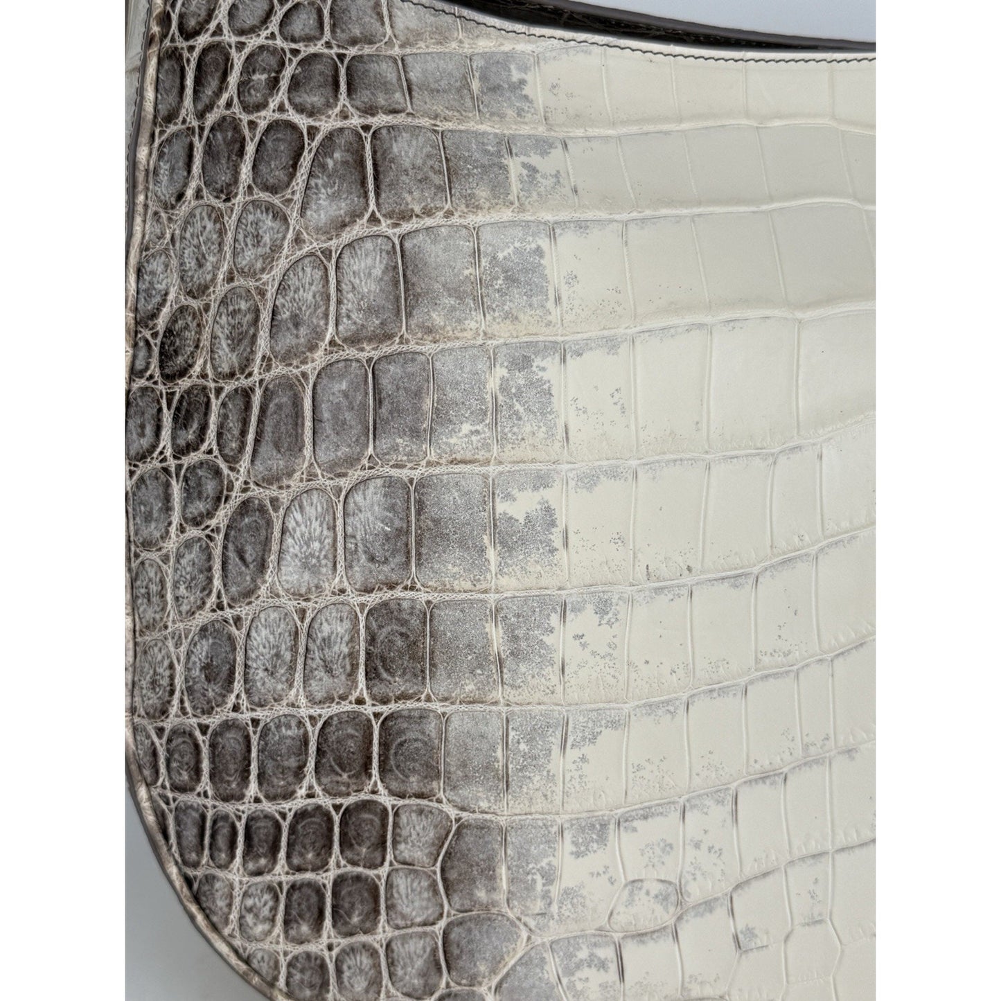 Chritian Dior Himalayan Crocodile XL Soft Saddle Men’s Bag Beige