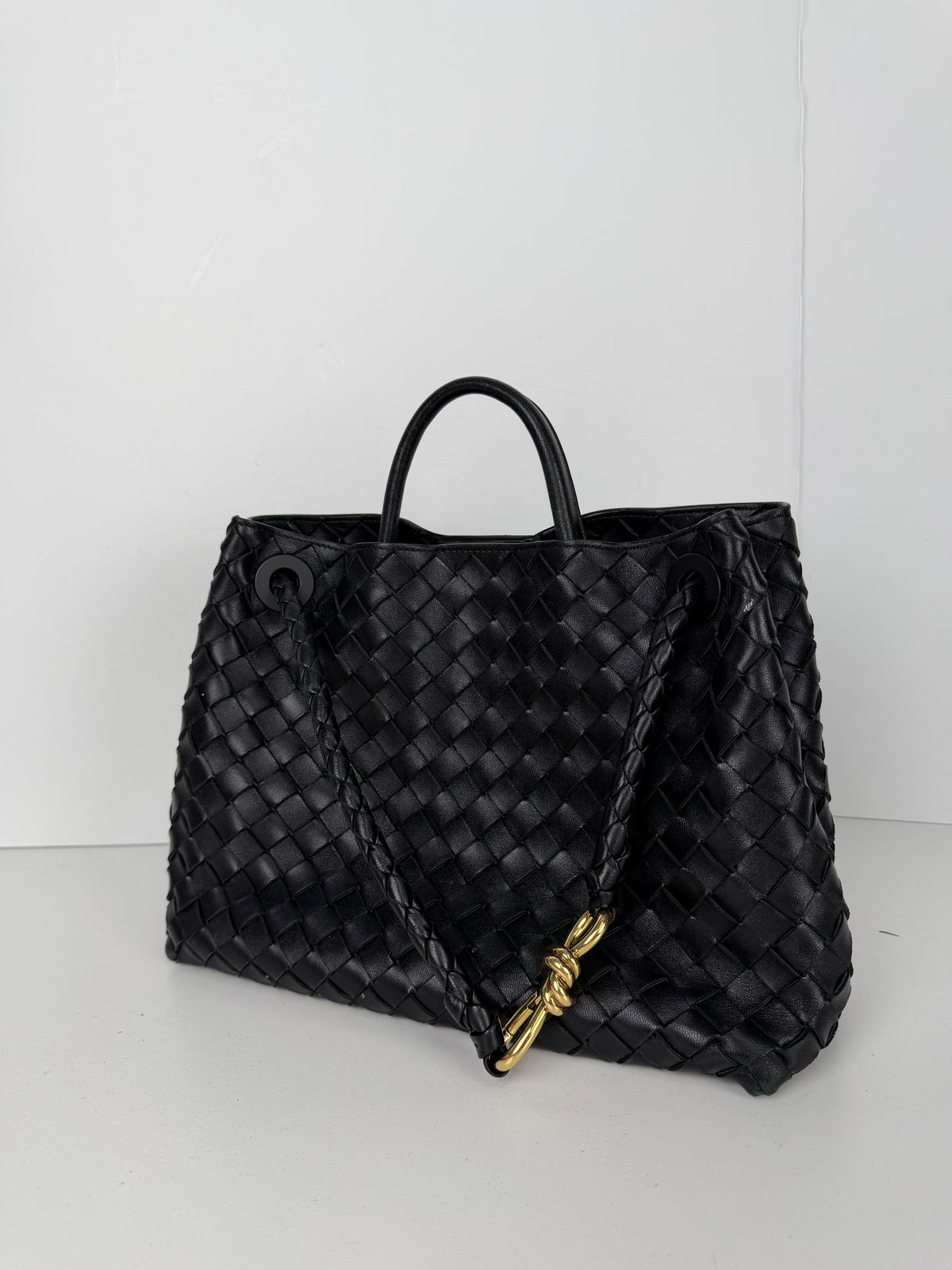 Bottega Veneta Andiamo Bag Black