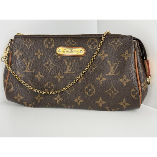 Louis Vuitton Monogram Eva Clutch Brown Canvas