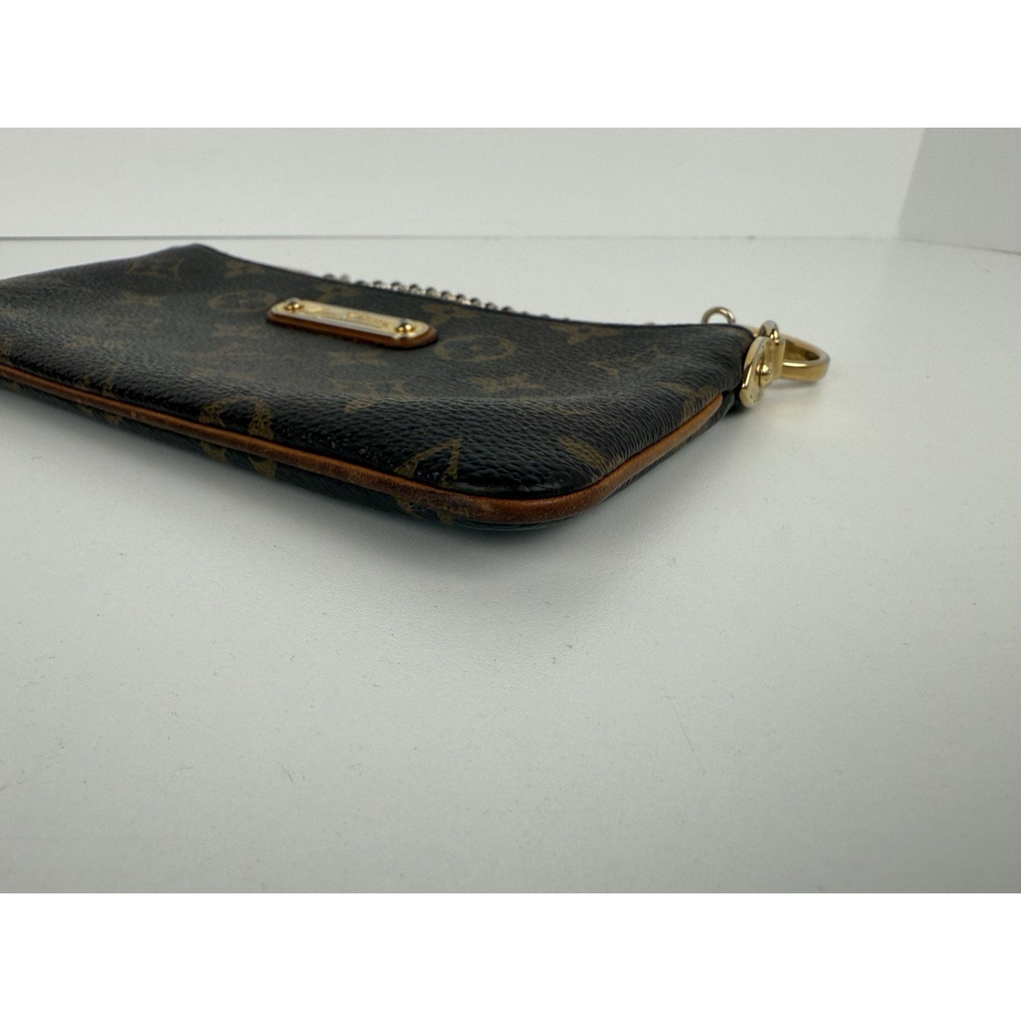 Louis Vuitton Pochette Milano Brown Coated Canvas Women's Shoulder Bag