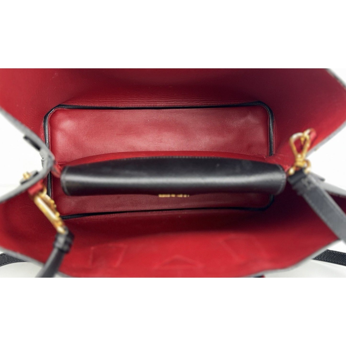 Prada Double Handle Signature Saffiano Leather Bag Large Tote in Black S07
