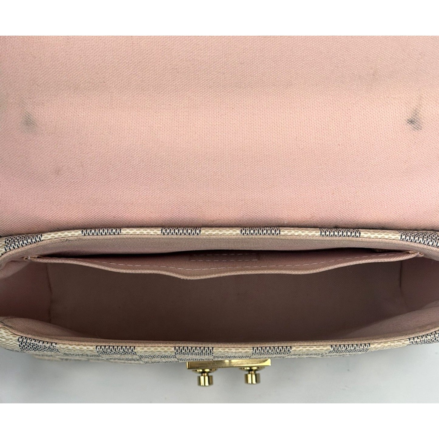 Louis Vuitton Croisette Shoulder Bag in Damier Azur Coated Canvas 2016 S-03