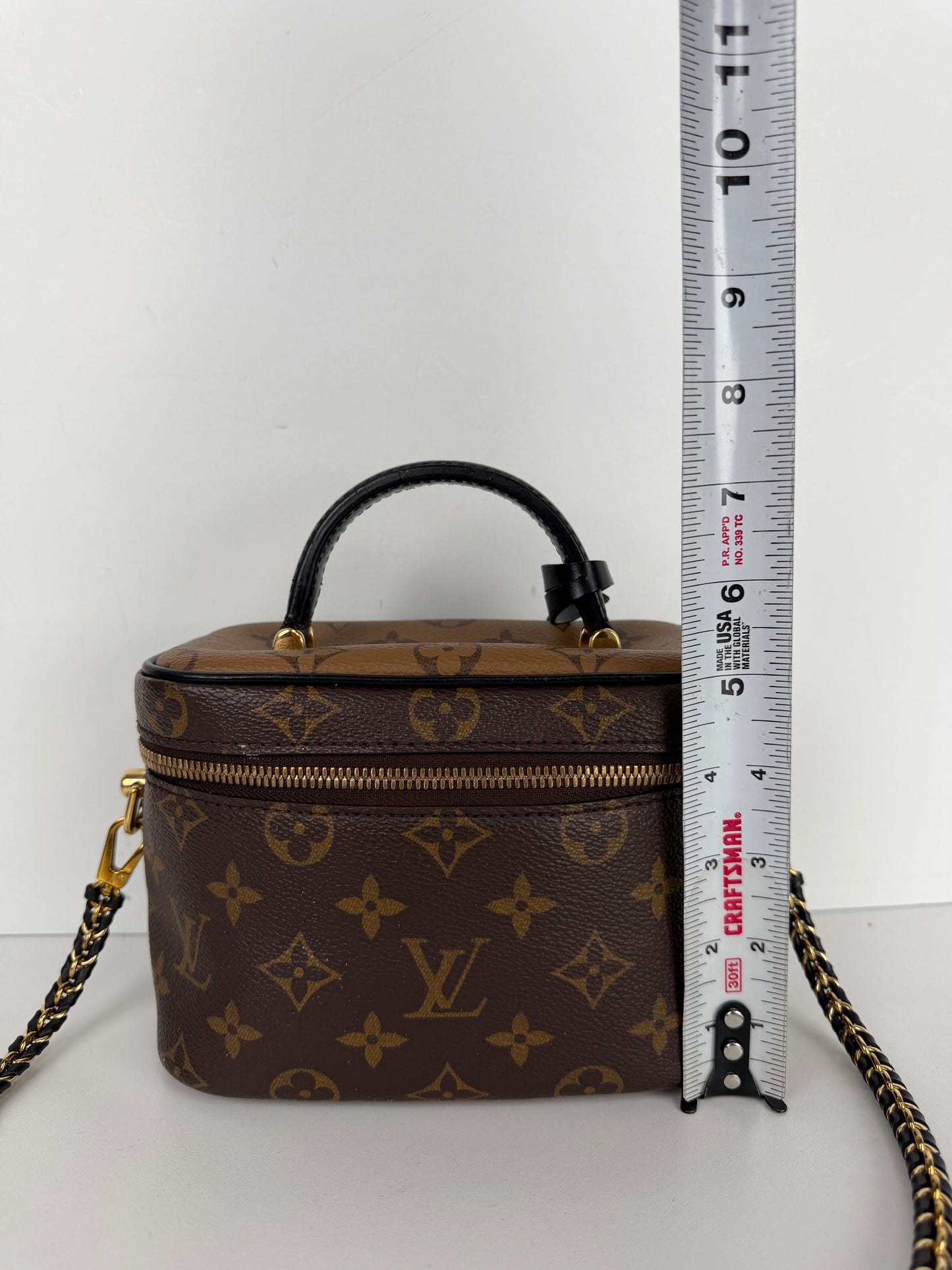 Louis Vuitton Vanity PM Bag in Brown LV Reverse Monogram Coated Canvas 2021 YC-5