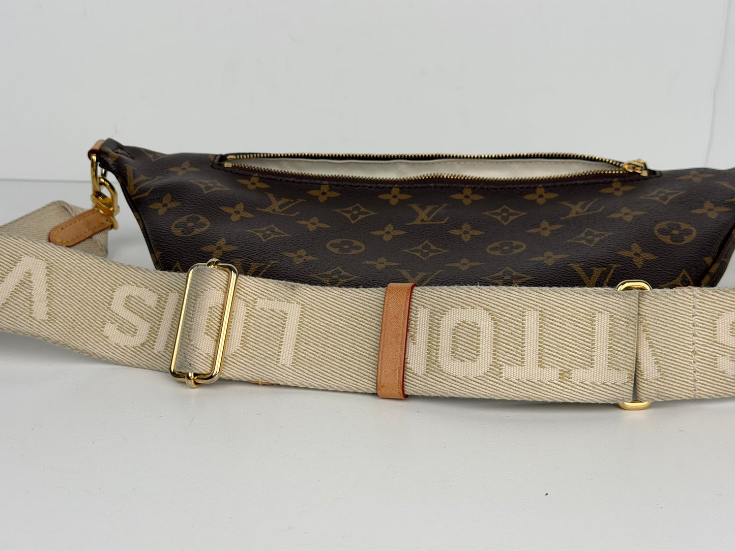 Louis Vuitton High Rise Bumbag in Monogram Coated Canvas NFC