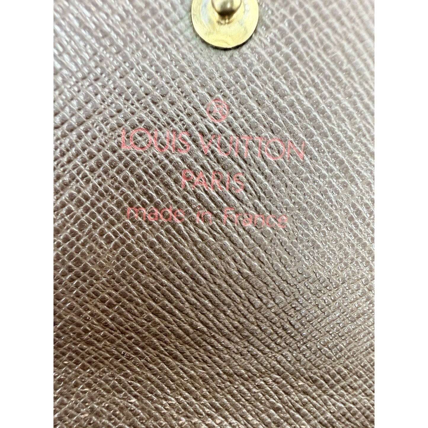 Louis Vuitton Sarah Wallet in Damier Ebene Coated Canvas 2003