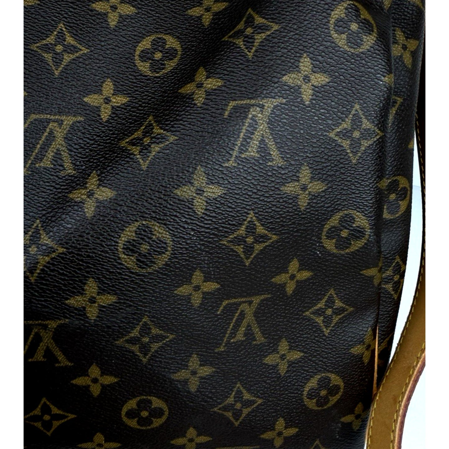 Louis Vuitton Keepall 60 Bag Brown Coated Canvas Classic Monogram Patter 1997 S