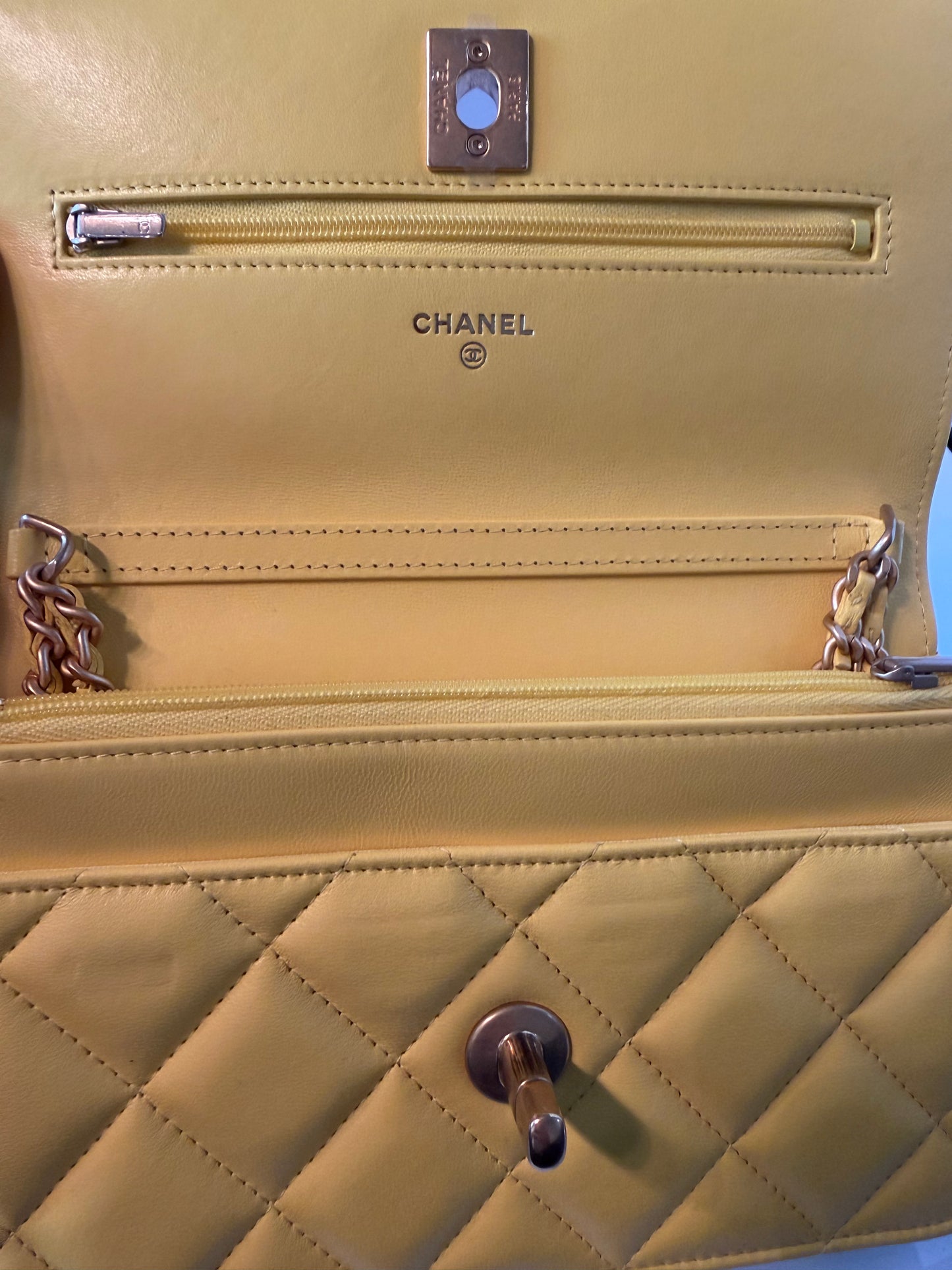 Chanel 2024 Quilted Lambskin Wallet on Chain
