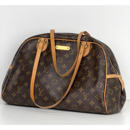 Louis Vuitton Monogram Montorgueil GM Shoulder Bag in Brown Coated Canvas 2012 S
