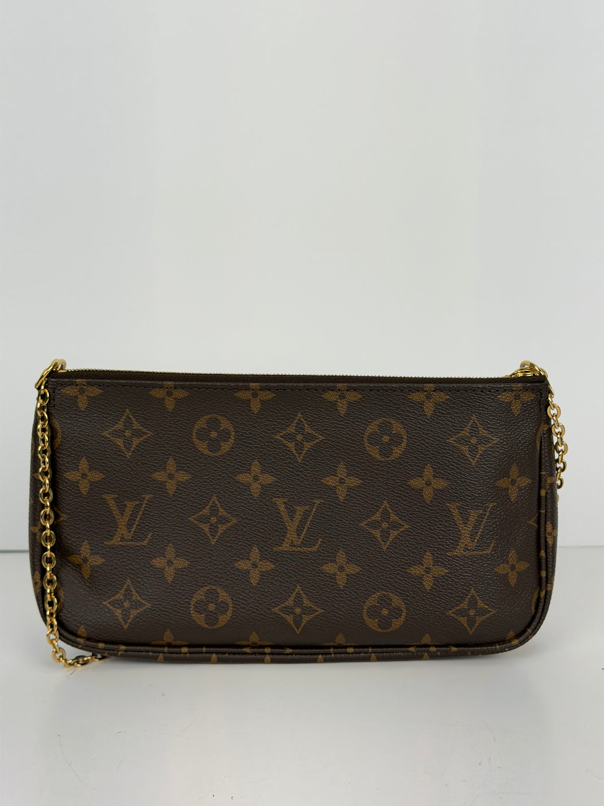 Louis Vuitton Multi Pochette Accessoires Bag in Brown LV Monogram Canvas 2019 YC-4