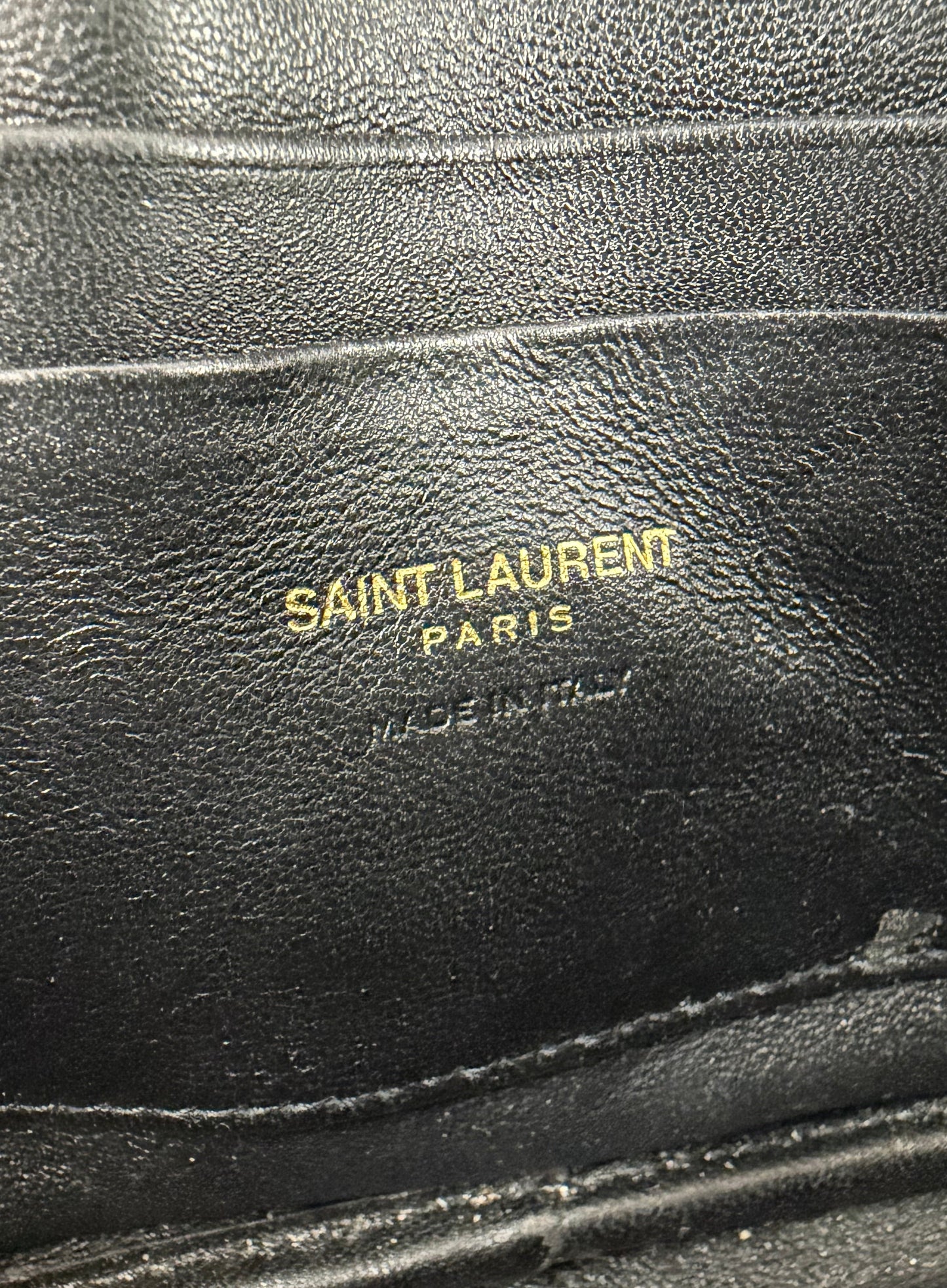 Saint Laurent Lou Camera Bag Mini in Black Grain De Poudre Leather YS-11