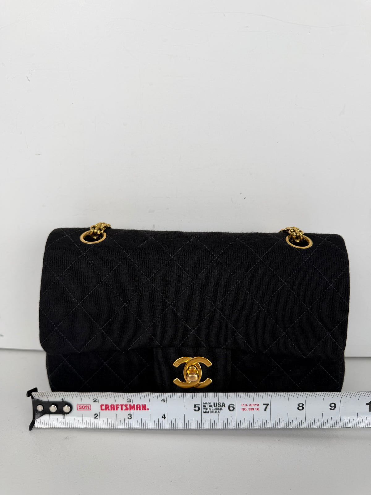 Chanel Small Classic Jersey Double Flap Bag 1996-1997