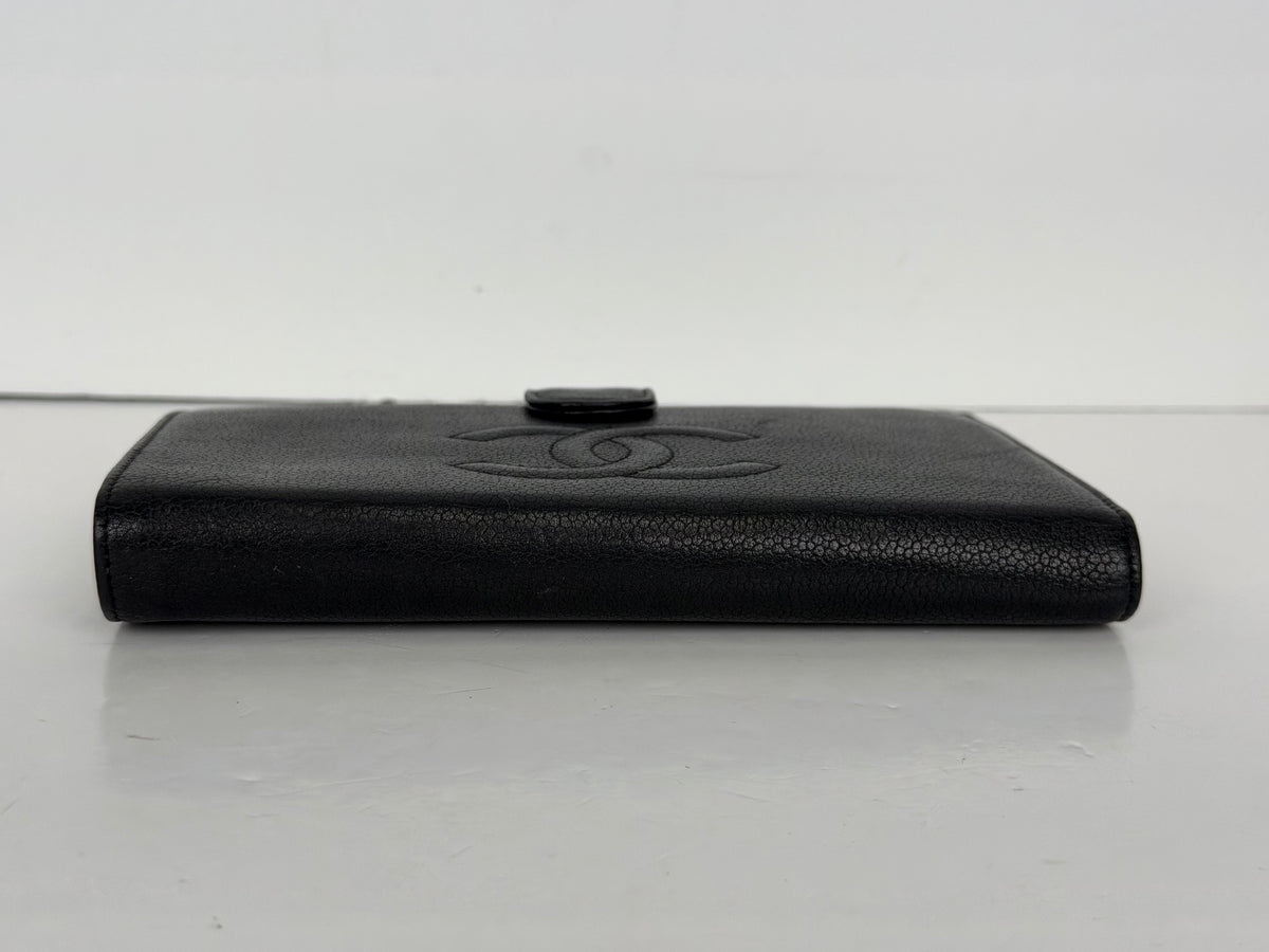 Chanel Timeless CC French Wallet in Black Caviar Leather 2008-2009 YK4