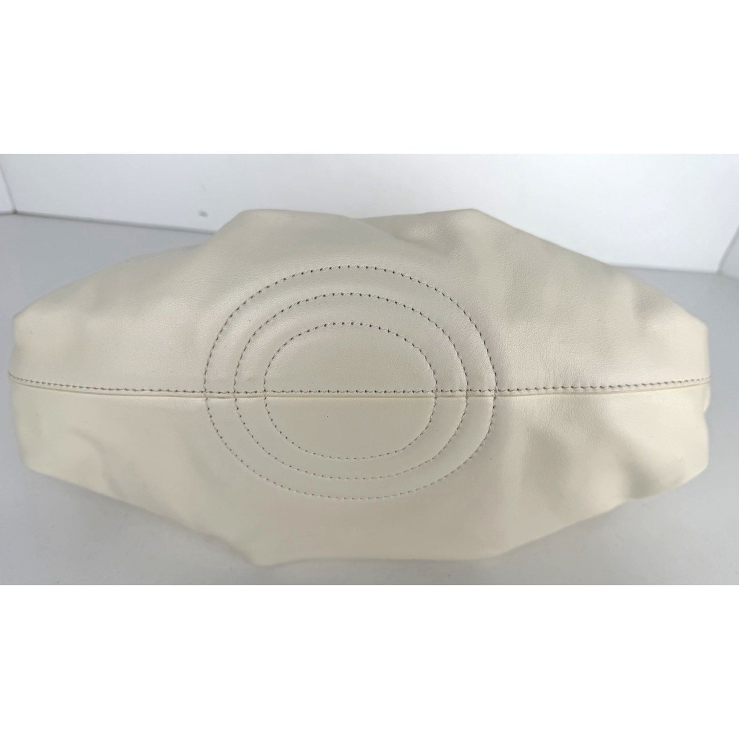 Loewe Paseo Small Bag in White Pleated Nappa Leather with Gold HW S-10