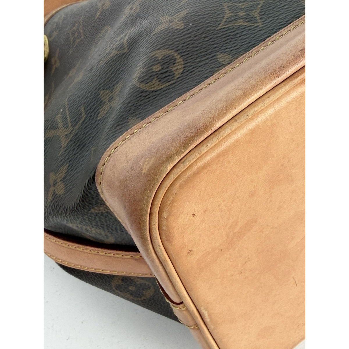 Louis Vuitton Noe BB Drawstring & Bucket Bag in Brown Coated Canvas NFC S-17