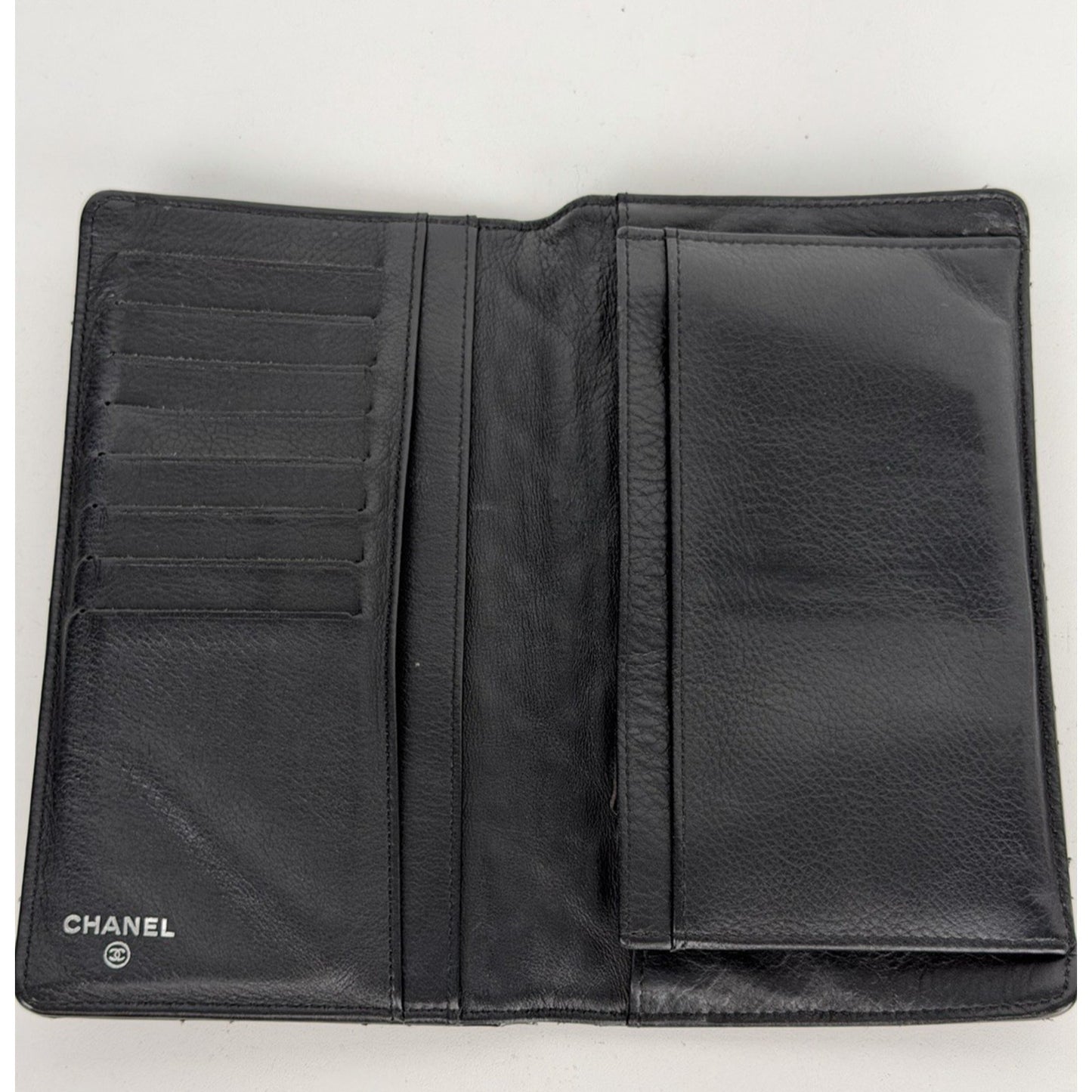 Chanel Brilliant Yen Wallet in Black Quilted Patent Leather 2009-2010 K1