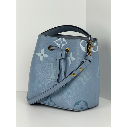 LOUIS VUITTON Giant Monogram Neonoe BB Blue Empriente Women's Shouder Bag