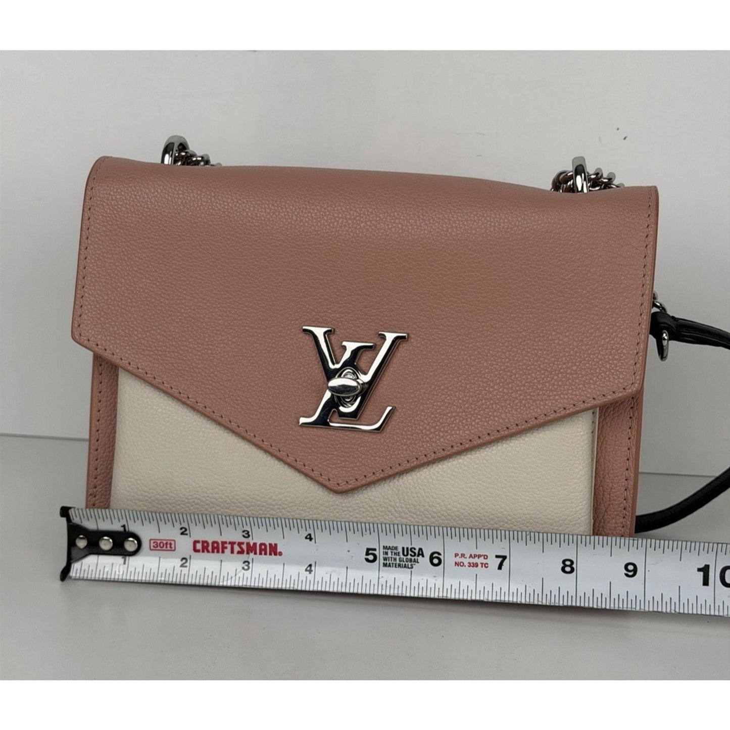 Louis Vuitton MyLockme BB Handbag Pink Cream Tricolour Soft Calfskin 2018 S17