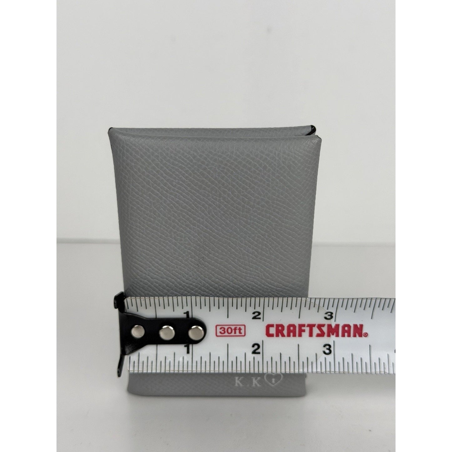 Hermes Calvi Duo Compact Card Holder in Grey Epsom Leather