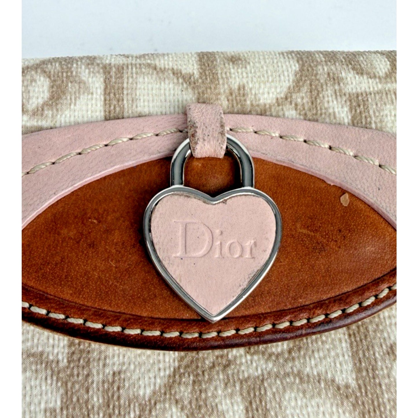 Christian Dior Trotter Romantique Diorissimo Key Holder Wallet in Canvas 2007 K2