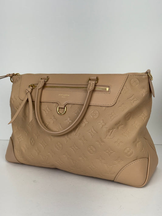 Louis Vuitton Skyline MM Bag in Beige LV Monogram Empreinte Leather NFC YC-8