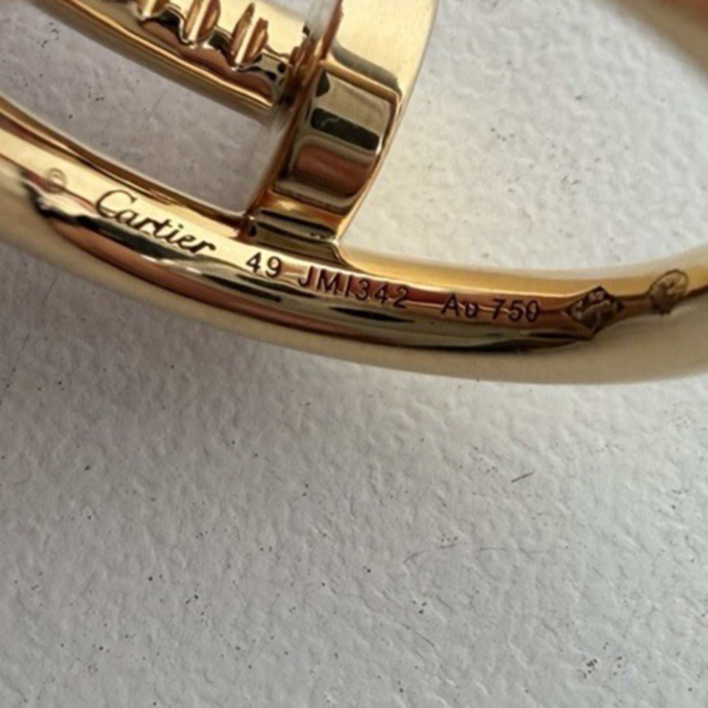 Cartier Juste un Clou Ring in 18k Yellow Gold Size 49