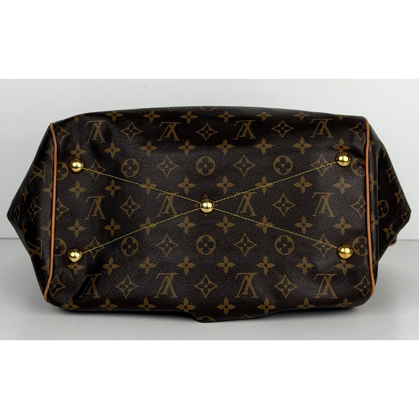 Louis Vuitton Tivoli Bag GM Monogram Brown Coated Canvas & Leather Trim 2015 S10