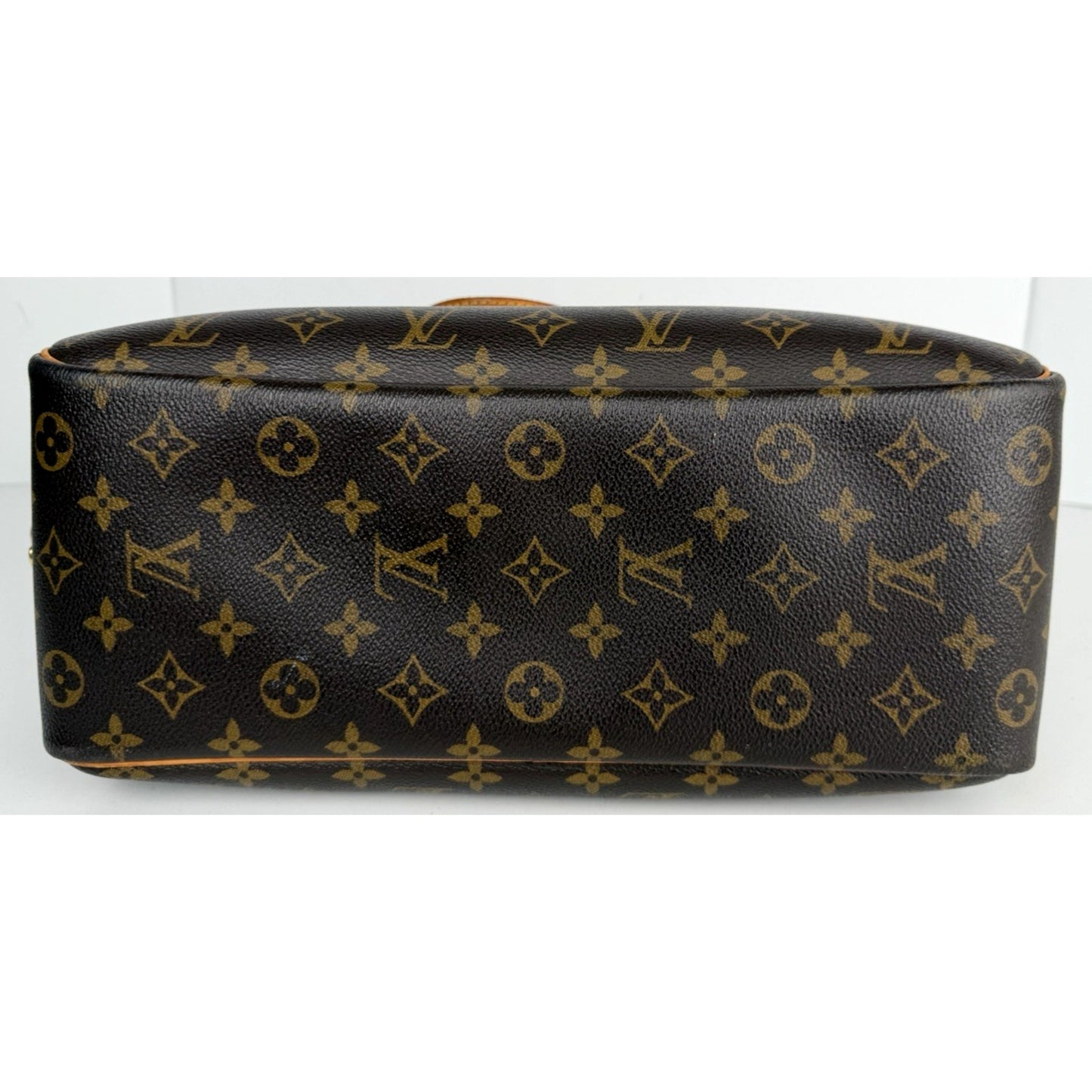 Louis Vuitton Classic Deauville Medium Bag in Brown Coated Canvas S