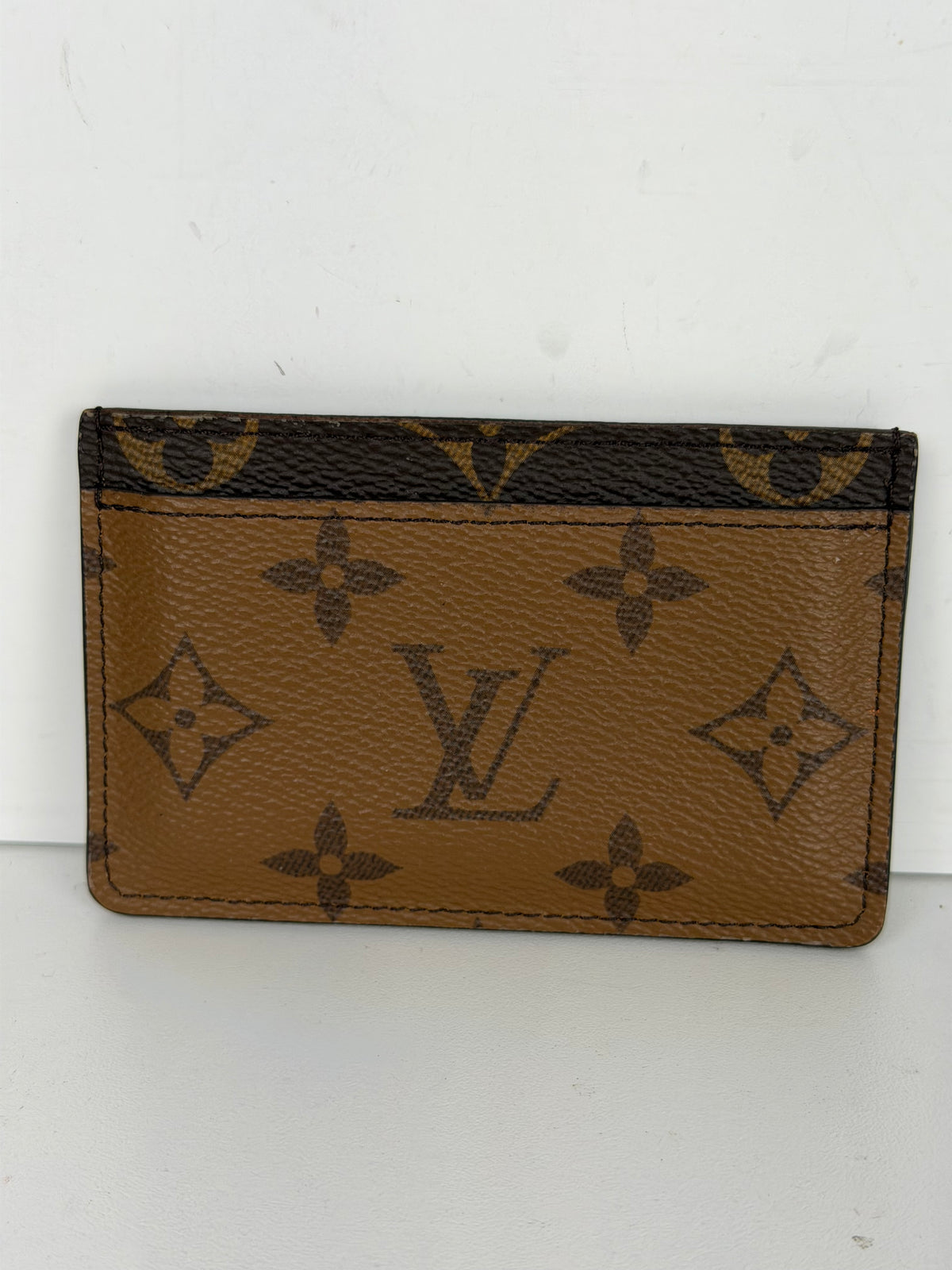Louis Vuitton Card Holder Monogram Reverse Coated Canvas NFC K-3