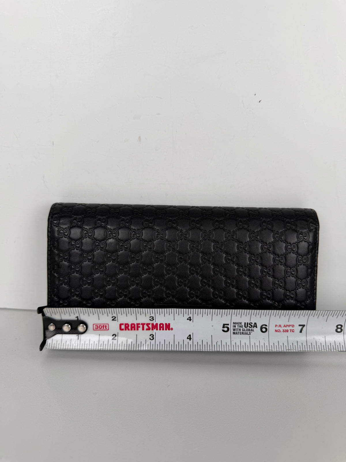 Gucci Microguccissima Continental Wallet in Black Leather K3