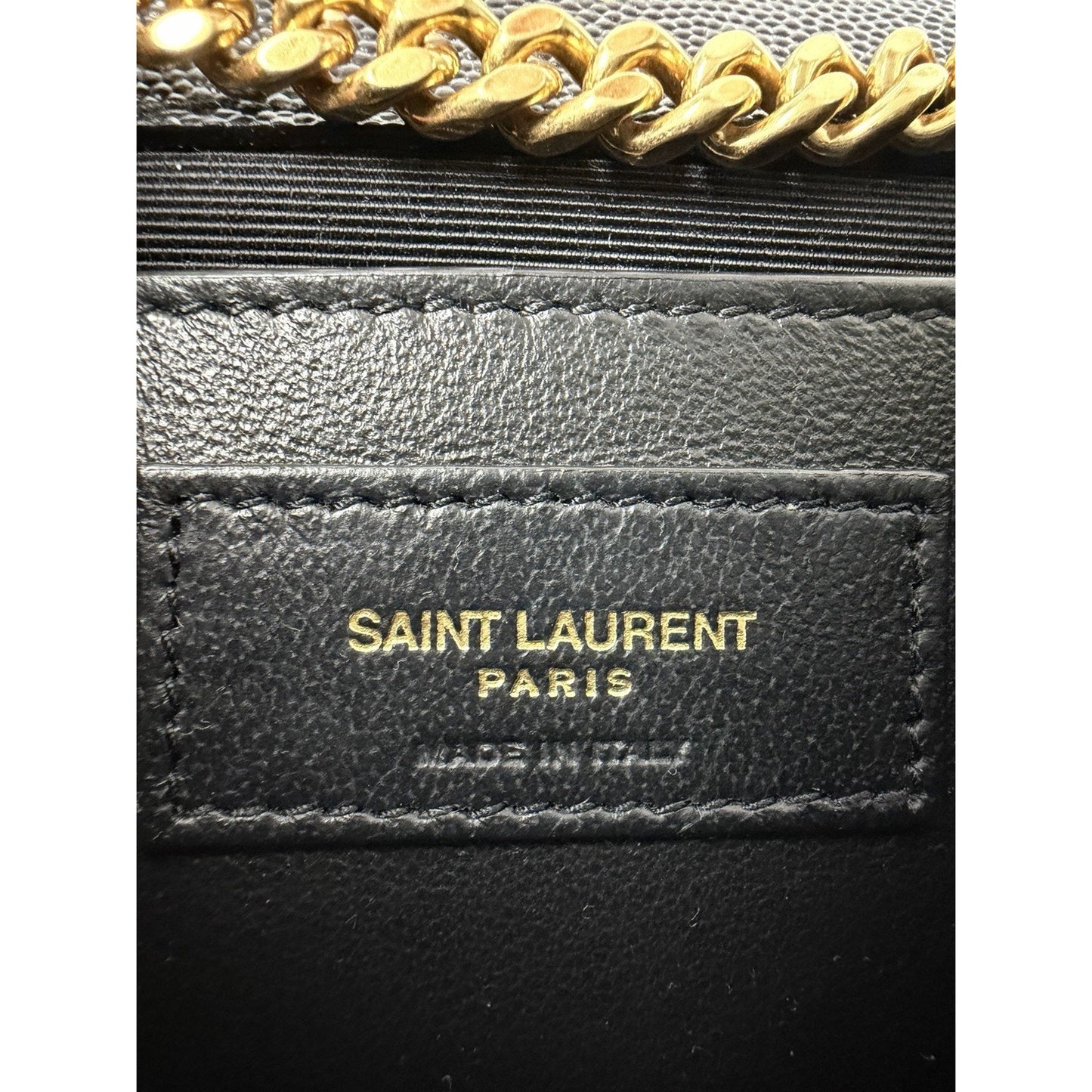 Saint Laurent Medium Kate Tassel Shoulder Bag in Black Calfskin Leather D9