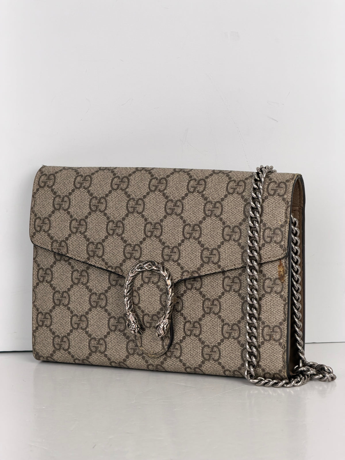 Gucci GG Supreme Dionysus Crossbody Bag in GG Monogram Coated Canvas YS15