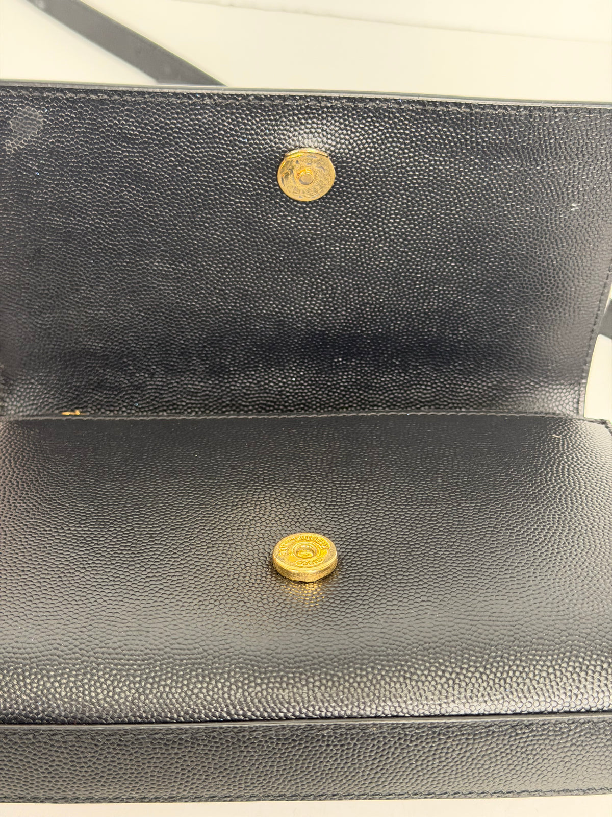 Saint Laurent Kate Belt Bag in Black Grain De Poudre Leather YS12