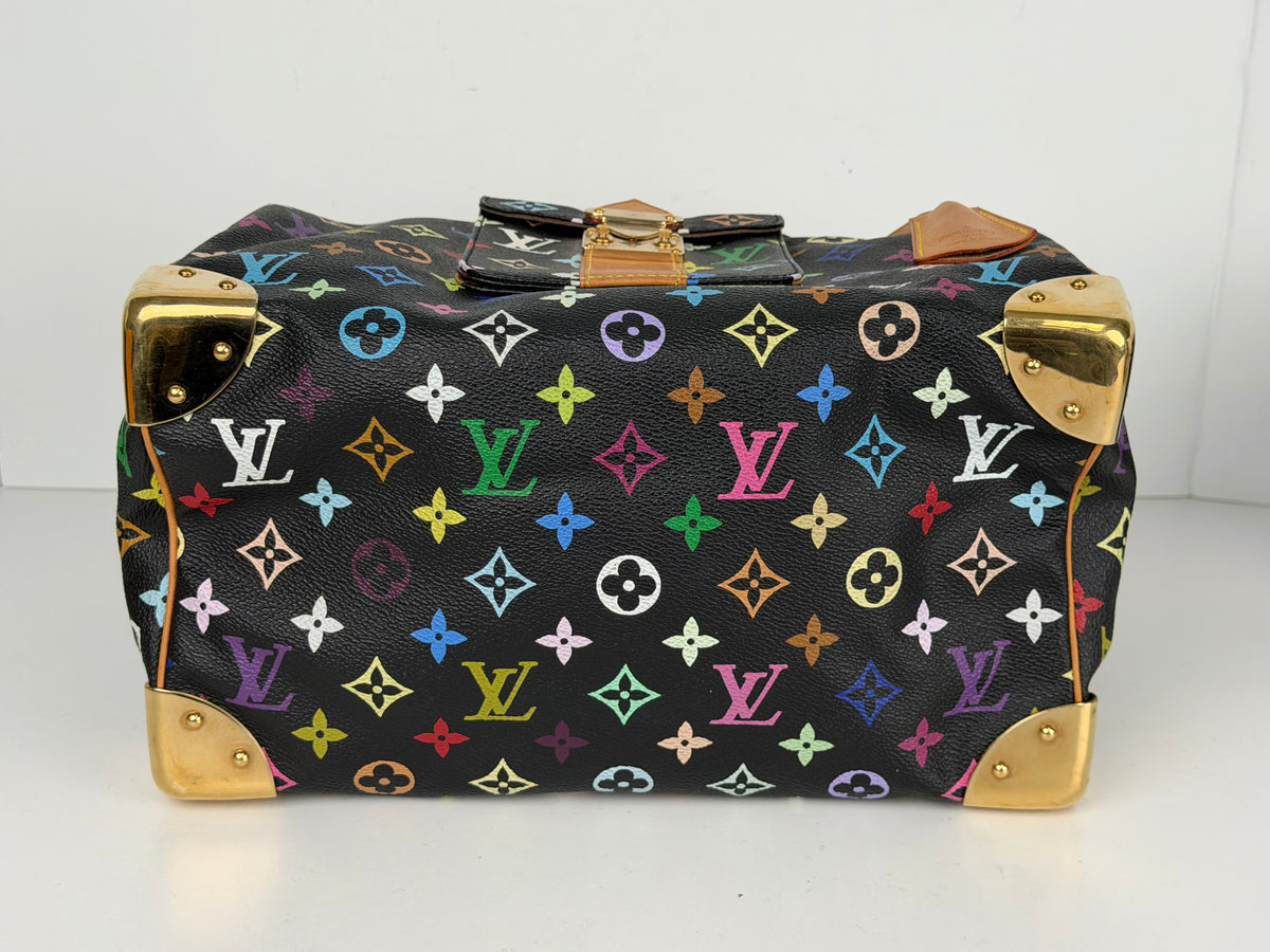 Louis Vuitton Takashi Murakami Speedy 30 Handbag in LV Multicolore Monogram Vintage 2004 YS02