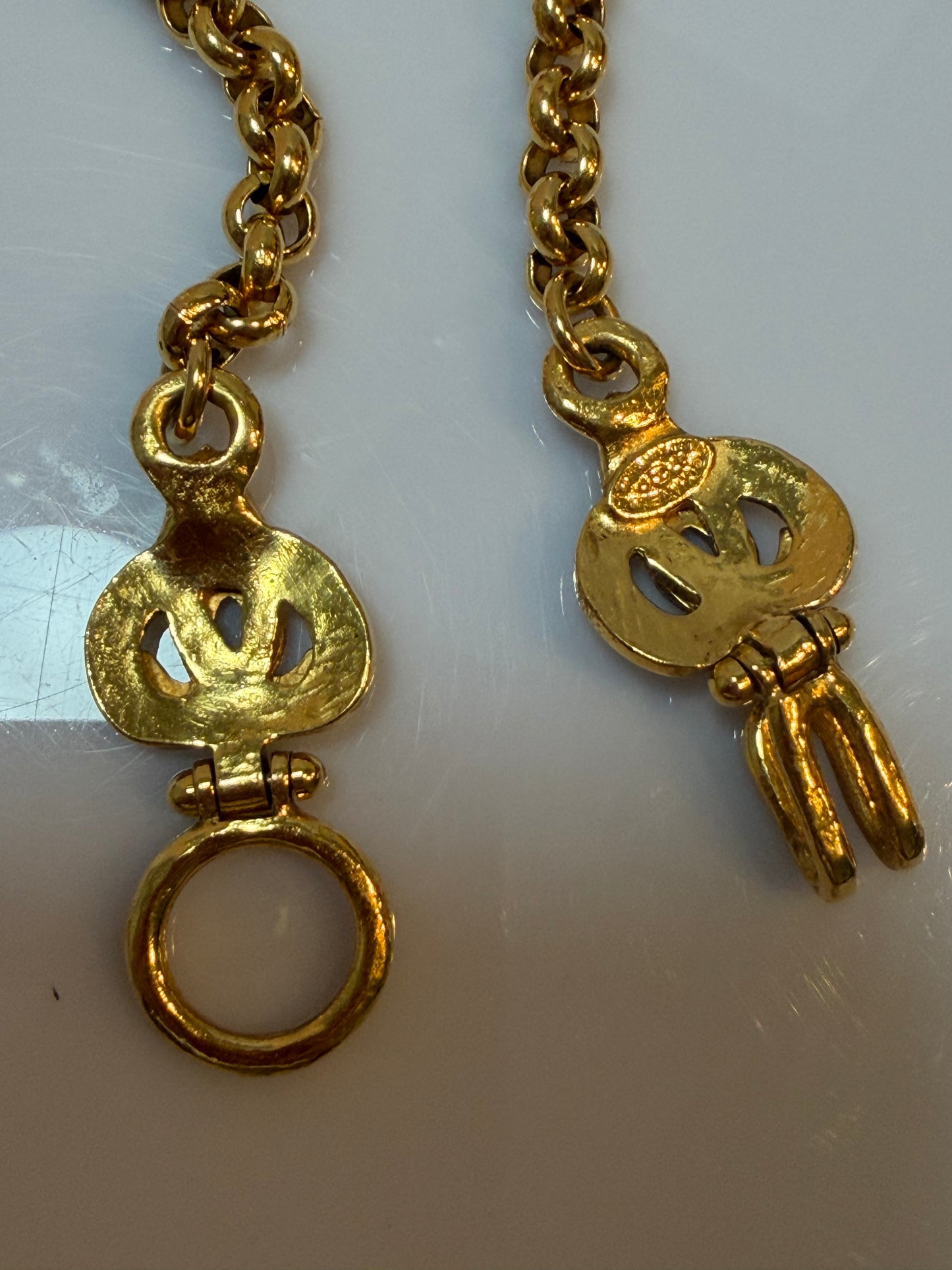 Chanel Vintage CC Logo Pendant Necklace