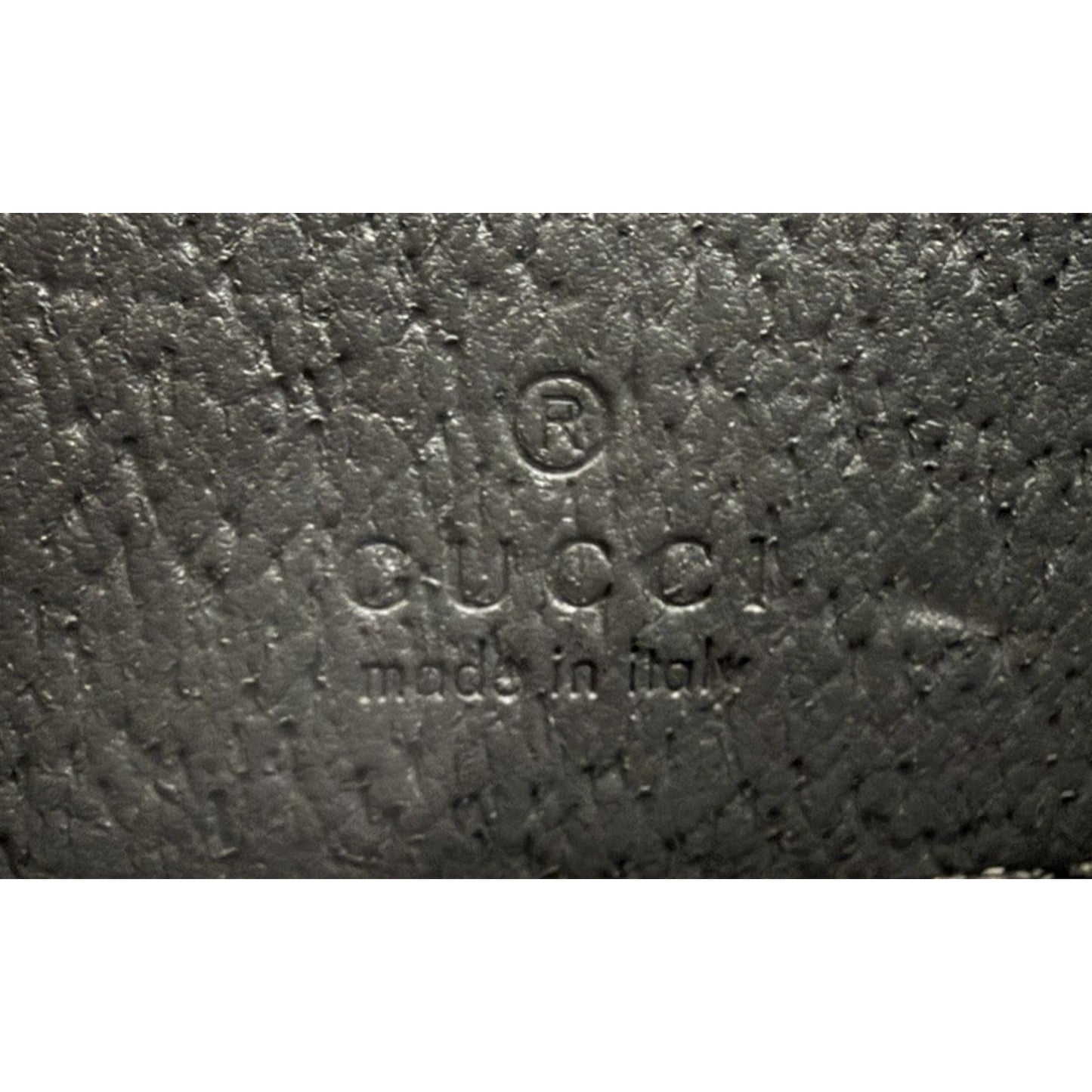 Gucci GG Supreme Interlocking G Shoulder Bag Grey Canvas&Black Leather Trim S17