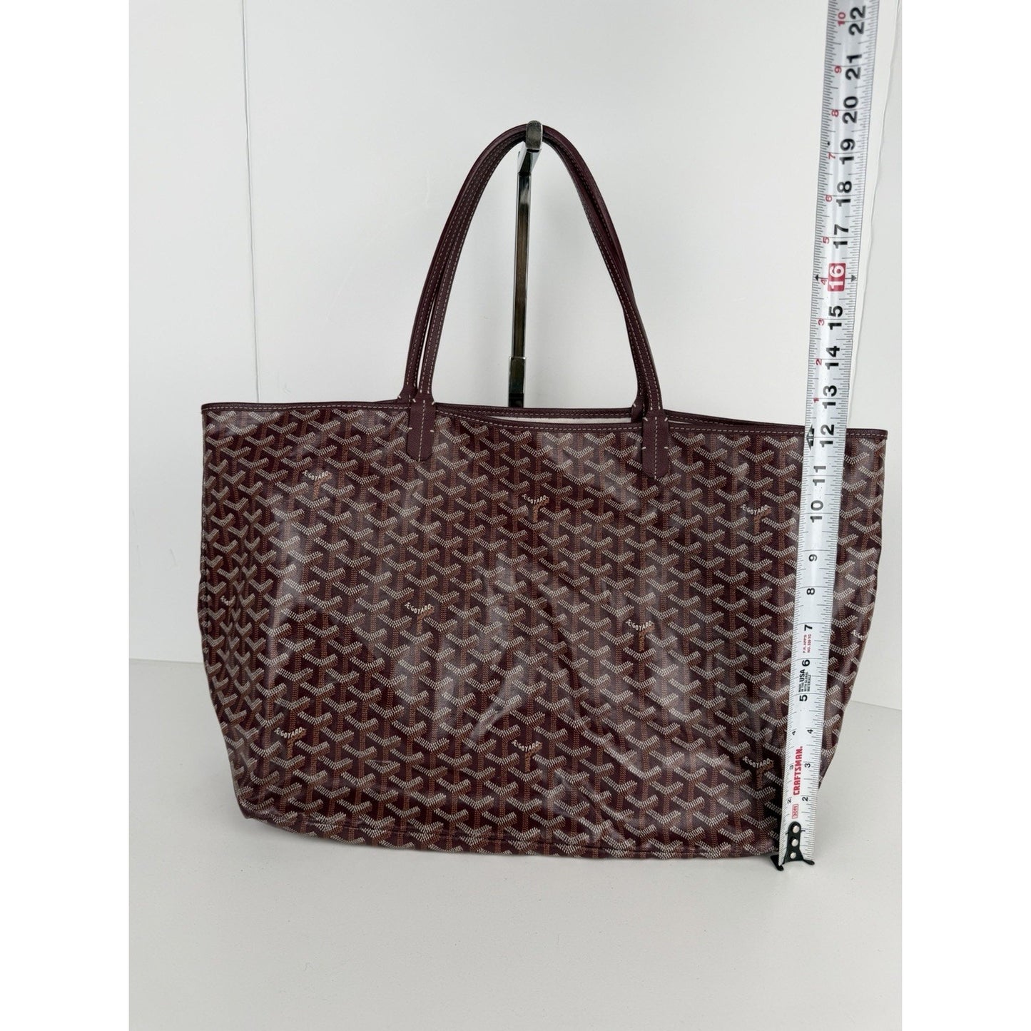 Goyard Saint Louis Tote Bag GM in Burgundy Goyardine Coated Canvas B-4