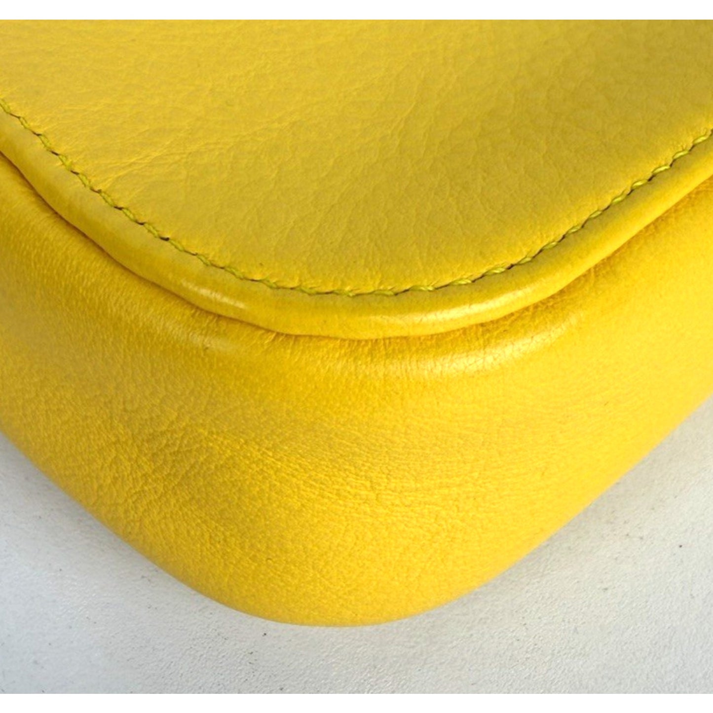Balenciaga Everyday Camera Bag XS in Yellow Textured Calfskin Leather S15