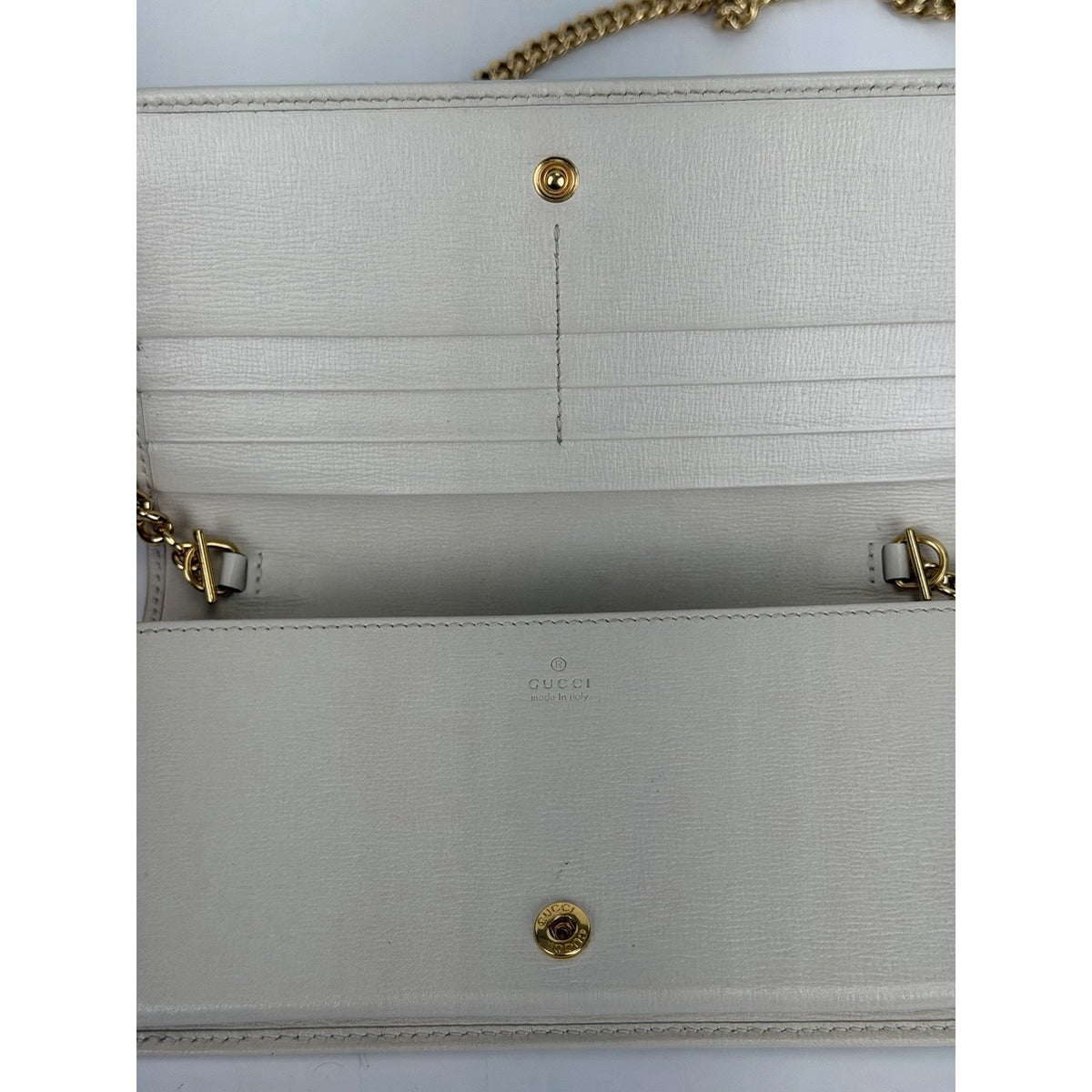 Gucci Horsebit 1955 Wallet On Chain Bag in Brown GG Supreme Monogram Canvas S-02