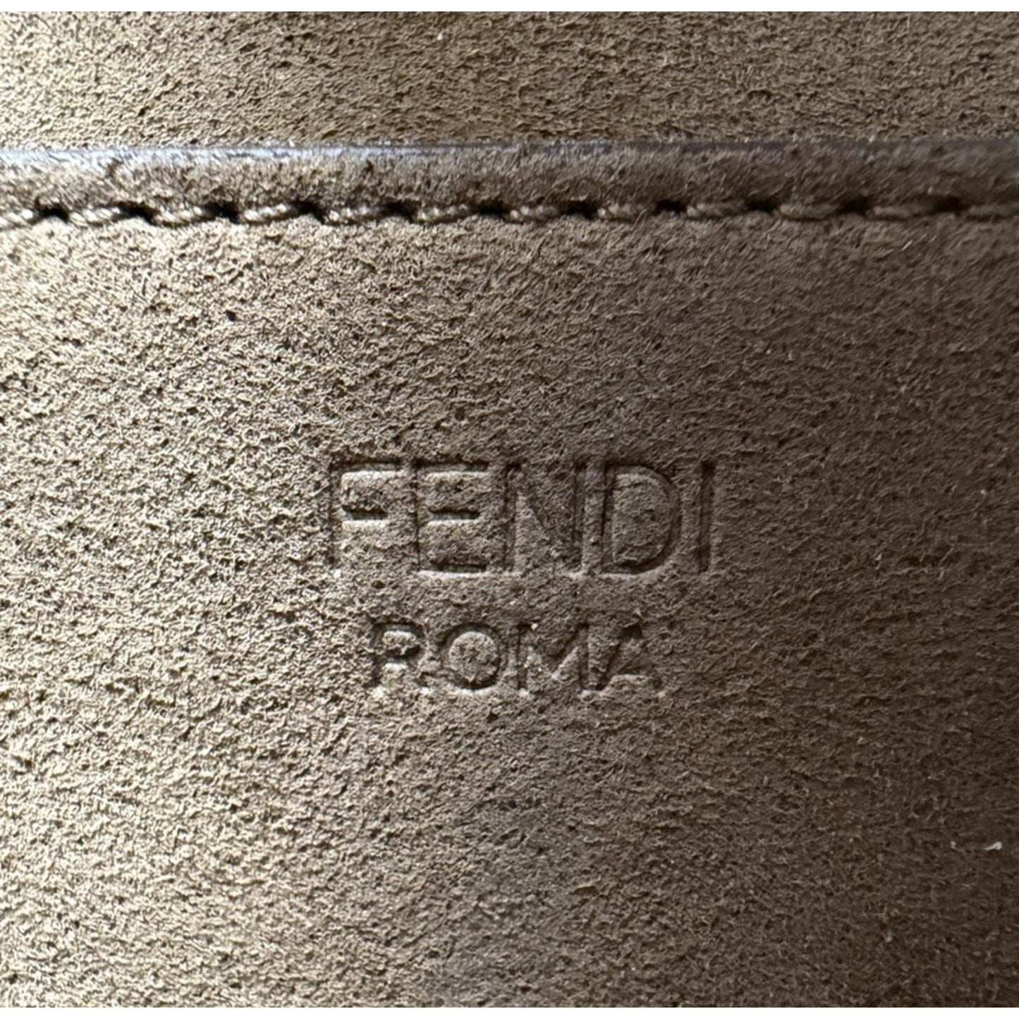 Fendi Sunshine Tote Bag in Brown Leather and Plexiglass Handles B3