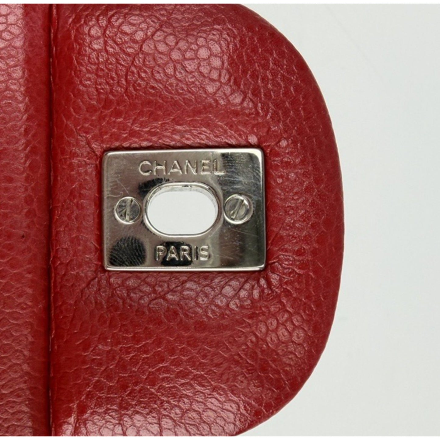 Chanel Classic Double Flap Jumbo Shoulder Bag in Red Leather 2011 D-1