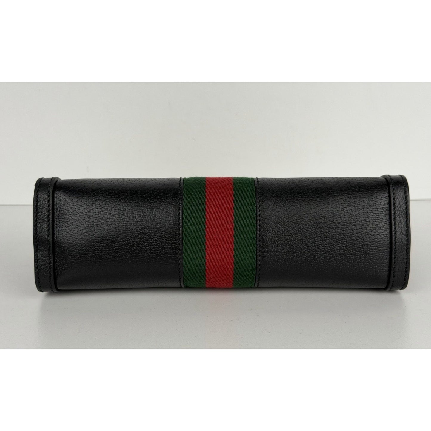 Gucci Ophidia Chain Shoulder Bag Small Black Calfskin Leather with Web Accent E6