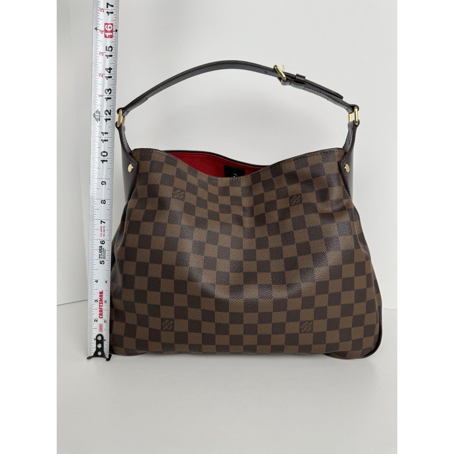 LOUIS VUITTON Damier Ebene Reggia Shoulder Bag