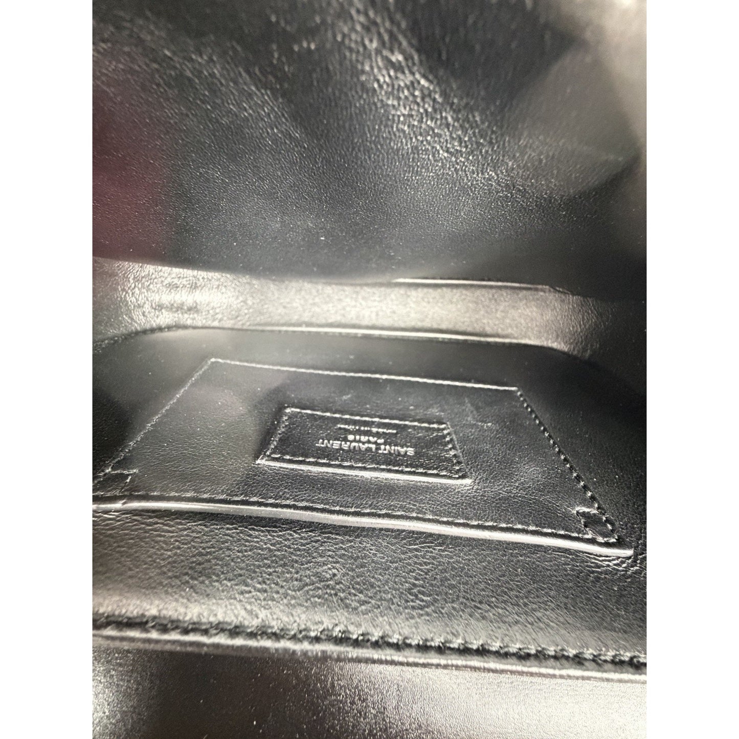Saint Laurent Solferino Medium Satchel Box Calfskin Black w Silver Hardware C-4