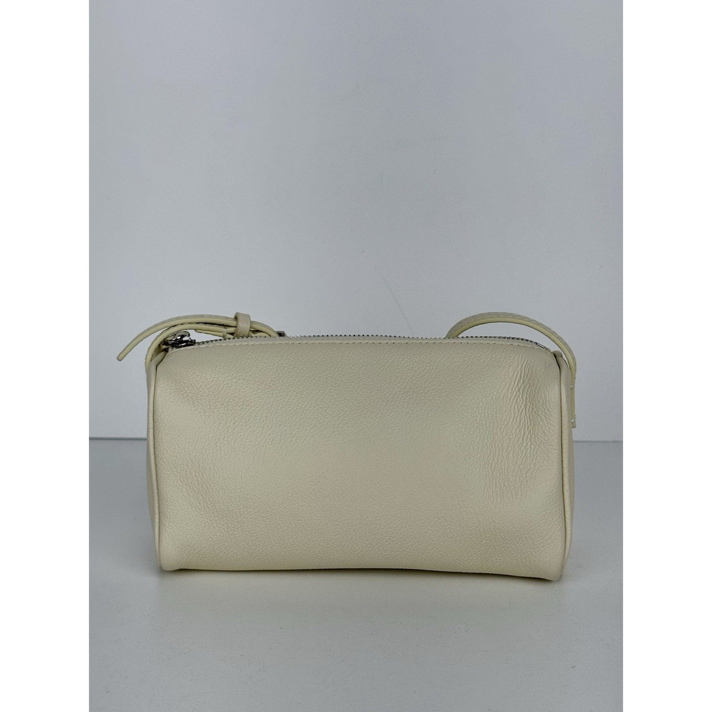 The Row 90s Bag White Leather Silver Hardware